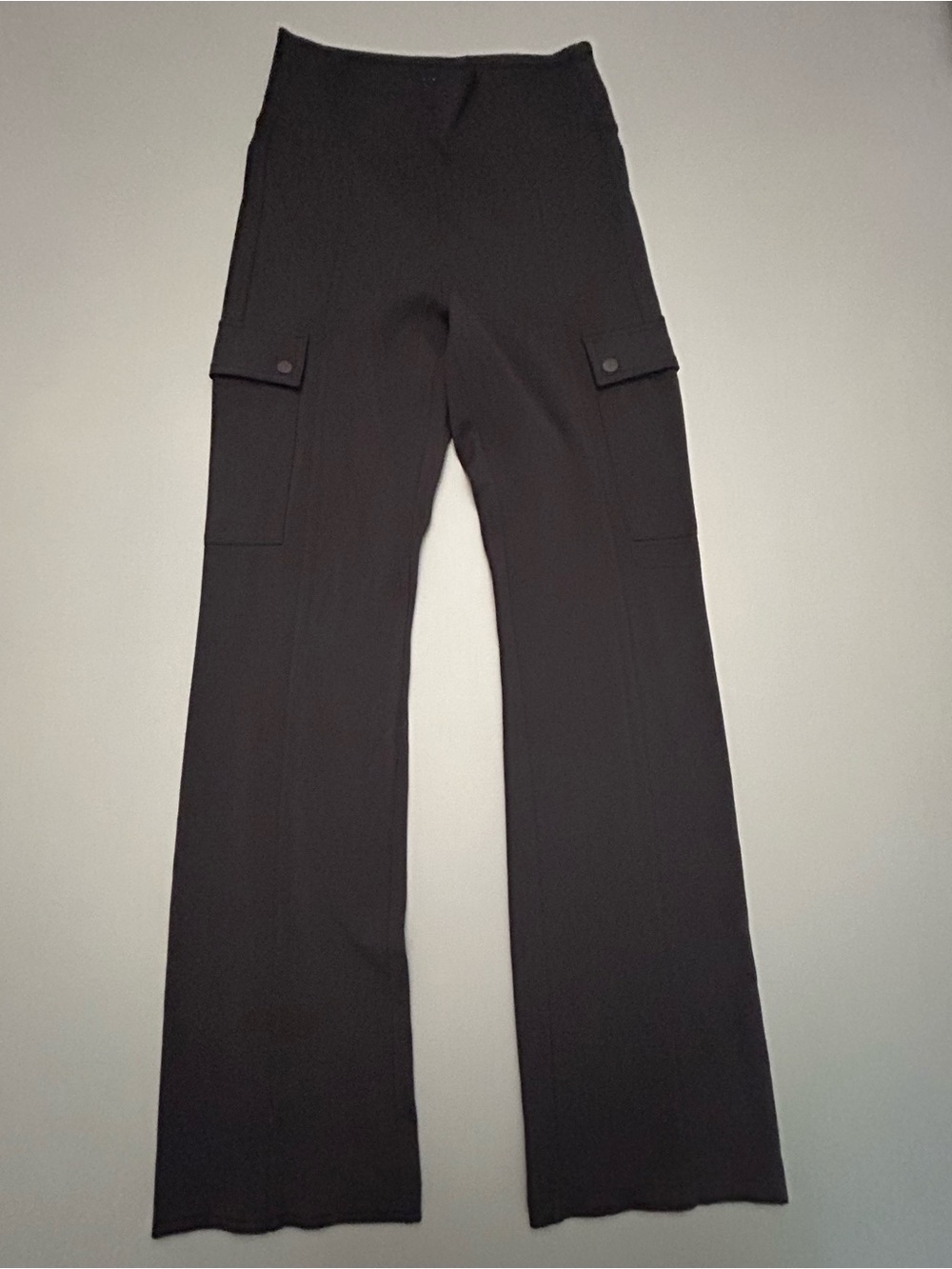 Athleta Athleisure Gym Workout Wide-Leg Cargo‎ Pants - Black